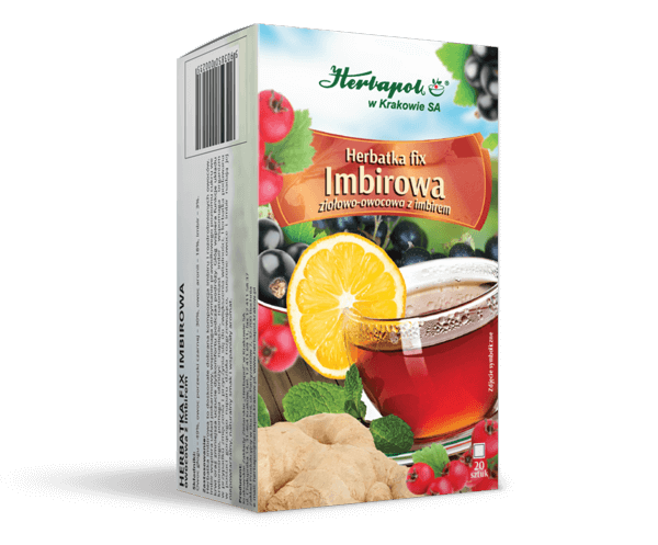 Herbapol Fix Fruit Tea with Ginger 20 Sachets Best Before 31.10.26