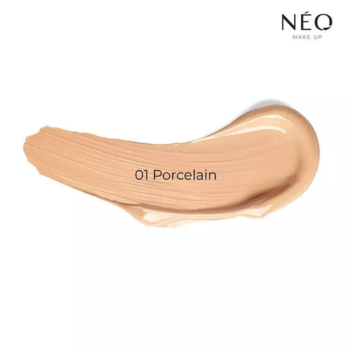 Neo Makeup Intense Serum Sheer SPF 30 Moisturizing Foundation No. 01 Porcelain with Glass Skin Effect 30ml