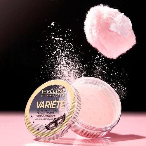 Eveline Variete Light Reflecting Transparent Loose Face Powder with Hyaluronic Acid 6ml