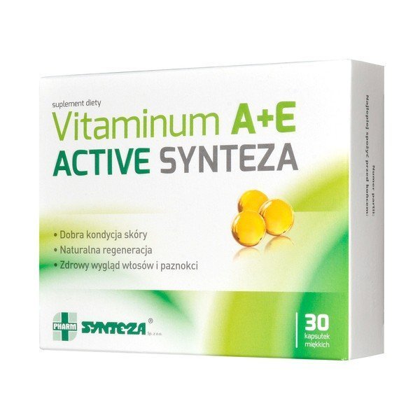 Vitaminum A E Active Synteza Kapsułki Miękkie 30 Szt