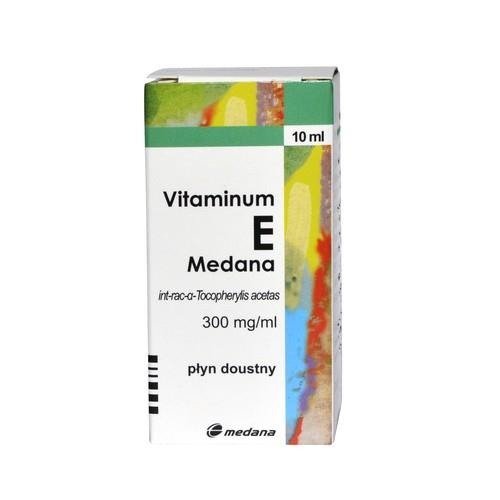 Vitaminum E Krople 300 Mg Ml 10 Ml Medana Witamina E W Płynie